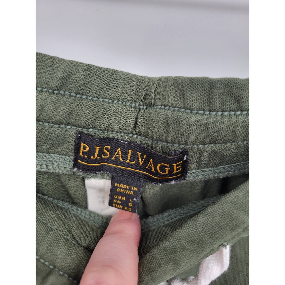 PJ Salvage Large Mountain Bound Tie-Dye Lounge Pajama Pants Olive Green - Picture 4 of 8